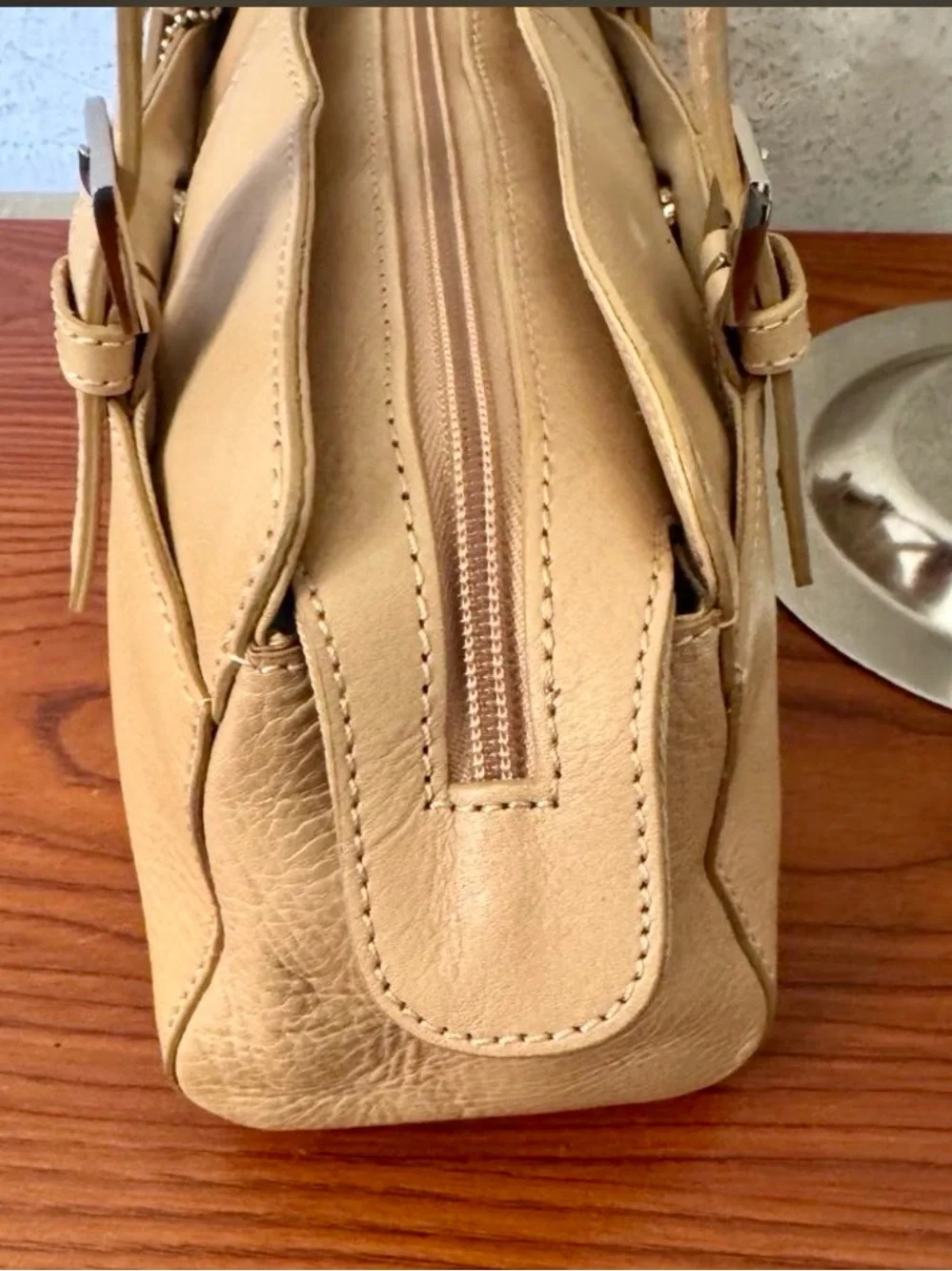 Etienne Aigner structured tan